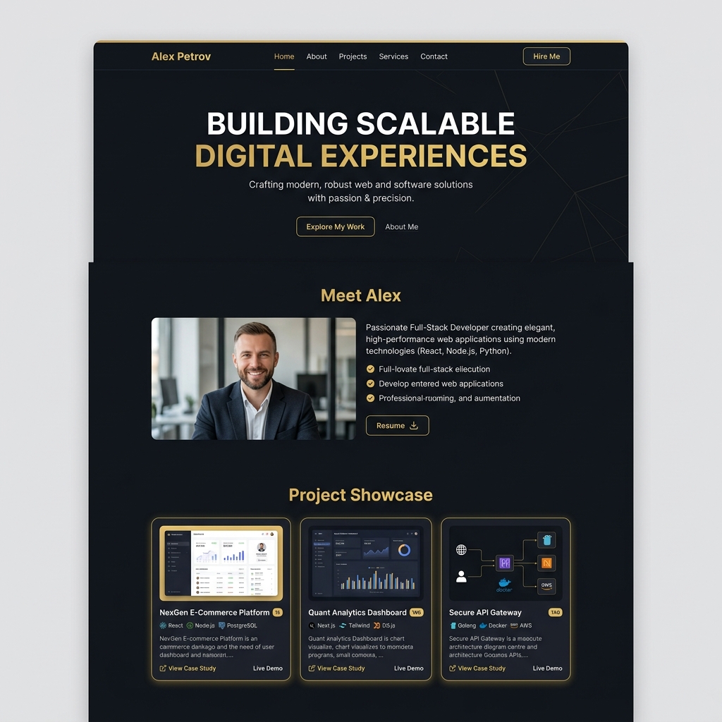 Portfolio Website Preview